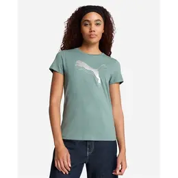 PUMA: Зелёная футболка  Essentials