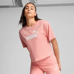 PUMA: Розовая футболка  Ess