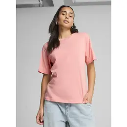 PUMA: Розовая футболка  Ess