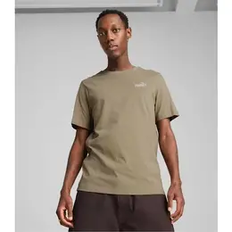 PUMA: Коричневая футболка  Essentials