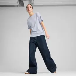 PUMA: Голубая футболка  Ess