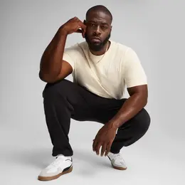 PUMA: Бежевая футболка  Essentials
