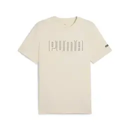 PUMA: Бежевая футболка 