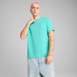 PUMA: Голубая футболка  Essentials