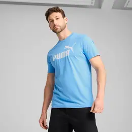 PUMA: Голубая футболка  Ess