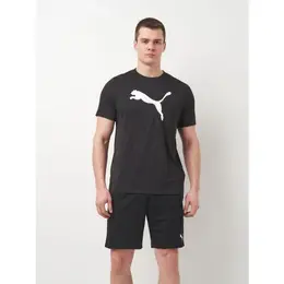 PUMA: Чёрная футболка  Ess