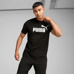 PUMA: Чёрная футболка  Ess