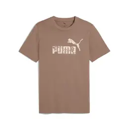 PUMA: Коричневая футболка 