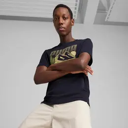 PUMA: Синяя футболка 