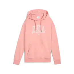 PUMA: Розовая толстовка  Classics