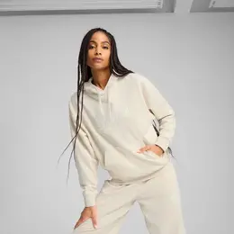 PUMA: Бежевая толстовка  Essentials