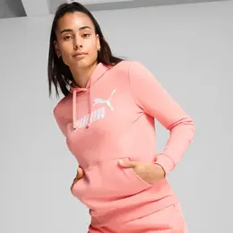 PUMA: Розовая толстовка  Ess