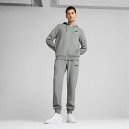 PUMA: Серая толстовка  Essentials