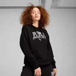 PUMA: Чёрная толстовка  Classics
