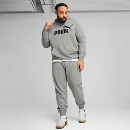 PUMA: Серая толстовка  Ess
