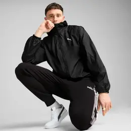 PUMA: Чёрная куртка  Ess