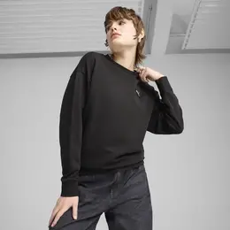 PUMA: Чёрный свитшот  Elevated