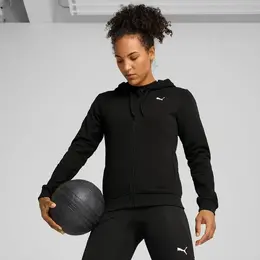 PUMA: Чёрная толстовка  Essentials