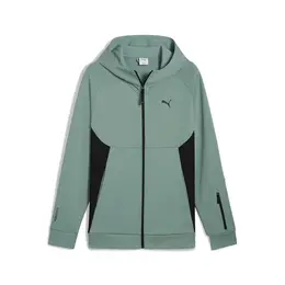 PUMA: Зелёная толстовка 