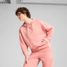 PUMA: Розовая толстовка  Ess