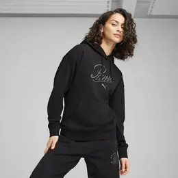 PUMA: Чёрная толстовка  Essentials