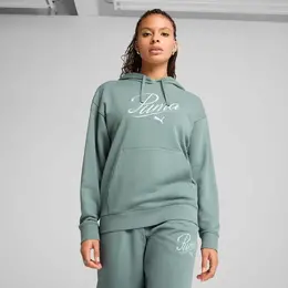 PUMA: Зелёная толстовка  Essentials