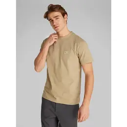 Calvin Klein Jeans: Бежевая футболка 
