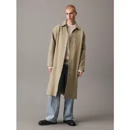 Calvin Klein Jeans: Бежевый плащ 