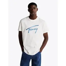 Tommy Jeans: Белая футболка 
