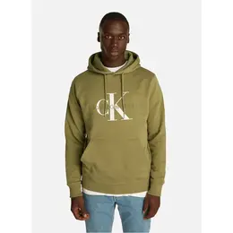 Calvin Klein Jeans: Зелёная толстовка 