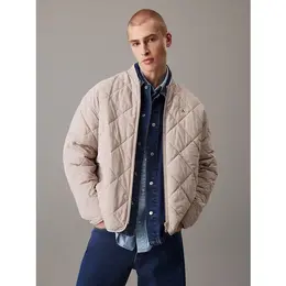 Calvin Klein Jeans: Бежевая куртка 