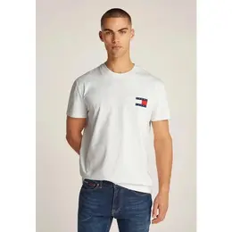 Tommy Jeans: Белая футболка 