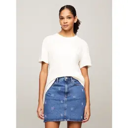 Tommy Jeans: Белая футболка 