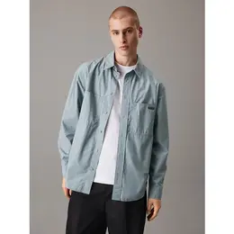 Calvin Klein Jeans: Голубая рубашка 
