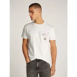 Tommy Jeans: Белая футболка 