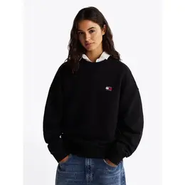Tommy Jeans: Чёрный свитшот 