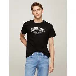Tommy Jeans: Чёрная футболка 