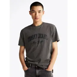 Tommy Jeans: Серая футболка 