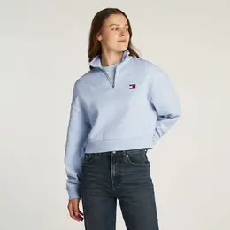 Tommy Jeans: Голубая толстовка 