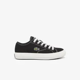 LACOSTE: Чёрные кеды 