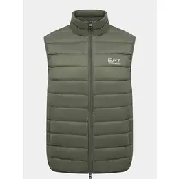EA7 EMPORIO ARMANI: Жилет цвета хаки 