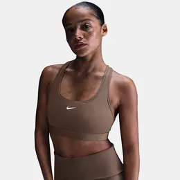 NIKE: Коричневый топ  Swoosh