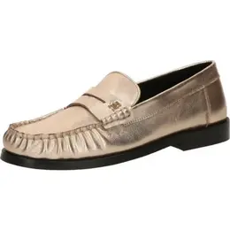 TOMMY HILFIGER: Золотые мокасины 