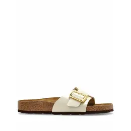 Birkenstock: Бежевые шлёпанцы 