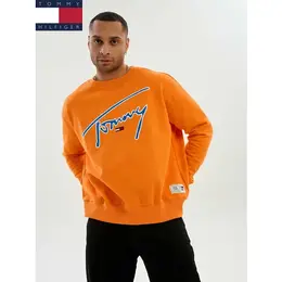 TOMMY HILFIGER: Оранжевый свитшот 