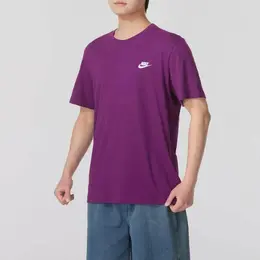 NIKE: Фиолетовая футболка  Club