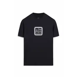 Armani Exchange: Тёмная футболка 