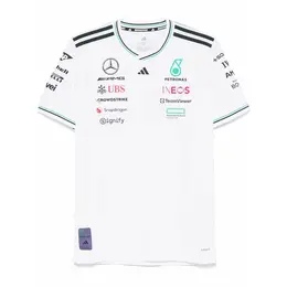 adidas: Белая футболка 