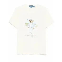 Polo Ralph Lauren: Бежевая футболка 
