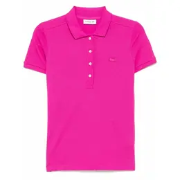 LACOSTE: Розовое поло 